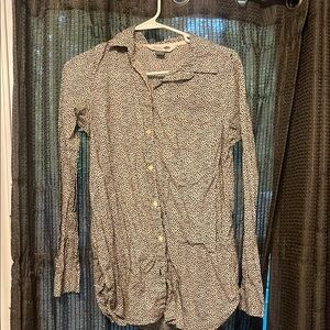 Old Navy Gray Long Sleeve Button Down Shirt